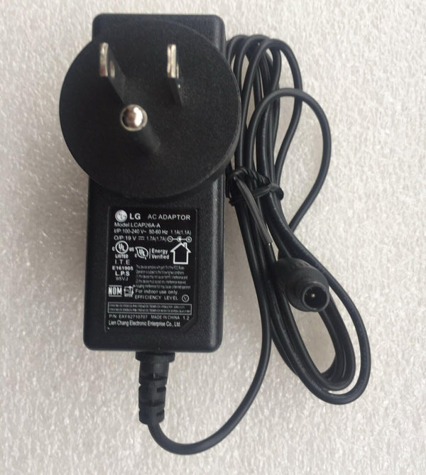 New Original OEM LG 19V 1.7A AC Adapter&Cord for LG 25UM58 29UM58 34UM58 Monitor