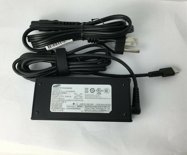 Original Samsung Notebook 7 Spin NP750QUB-K01US A18-065N2A PA-65ABH AC Adapter@@