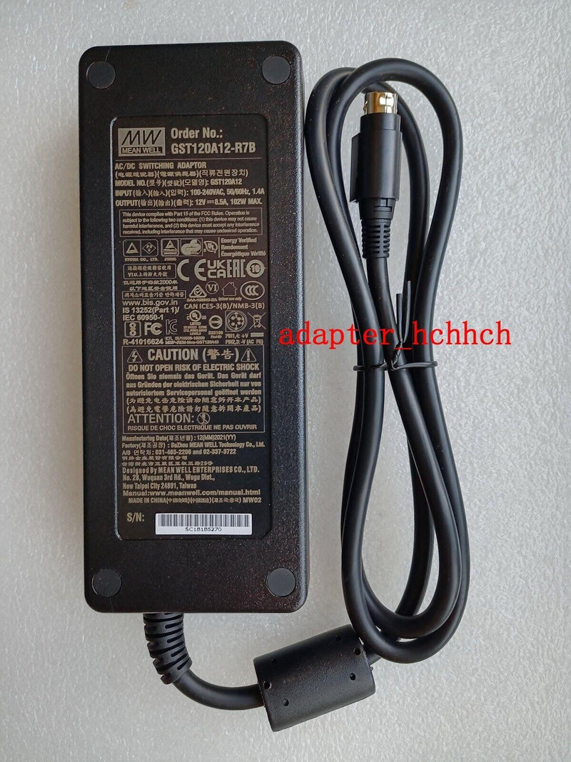 New Original OEM Mean Well GST120A12-R7B 12V 8.5A 102W AC/DC Switching Adapter@@