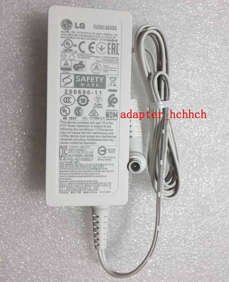 New Original OEM LG AD10560LF 19.0V 1.3A 24.7W Adapter for LG LCD-LED Monitor TV