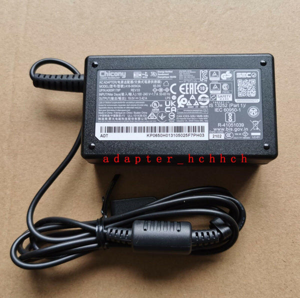 New Original OEM Chicony/Acer 65W Cord/Charger Swift 3 Intel SF313-53 A18-065N3A