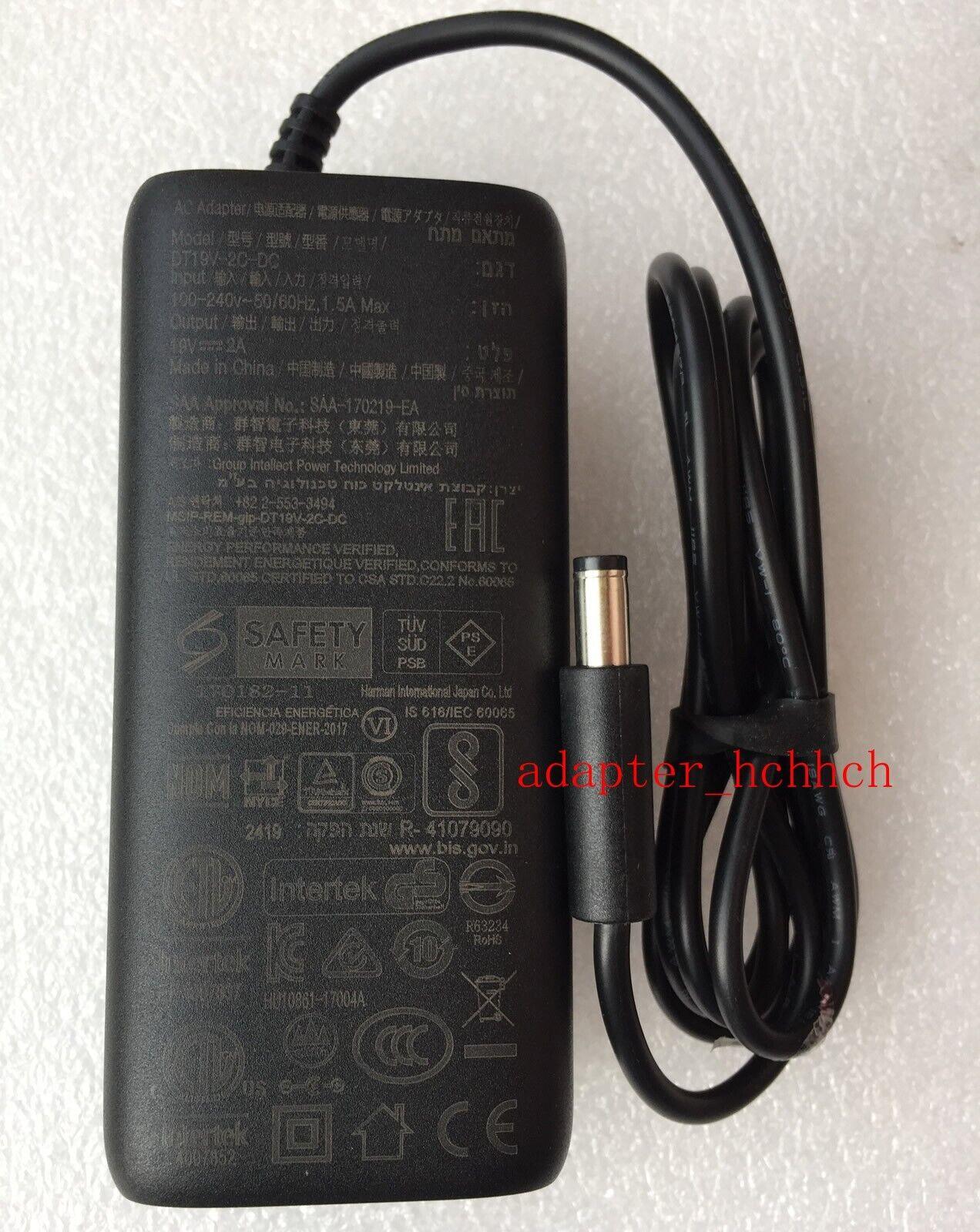 New Original Harman Kardon Onyx Studio 7 Speaker DT19V-2C-DC 19V AC Adapter&Cord