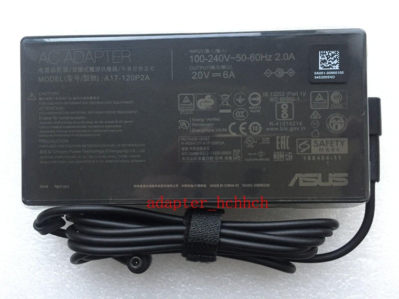 New Original 120V 20V Adapter for ASUS ZenBook 15 UX534FT-DH74 A17-120P2A Laptop