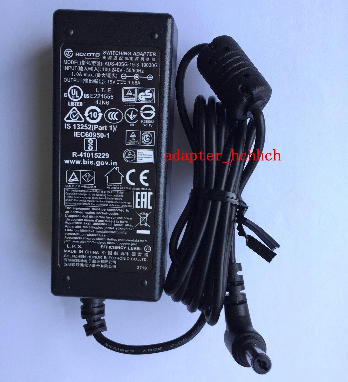 Original Acer H236HL S220HQL S230HL S231HL Monitor ADS-40SG-19-3 19030G Adapter@