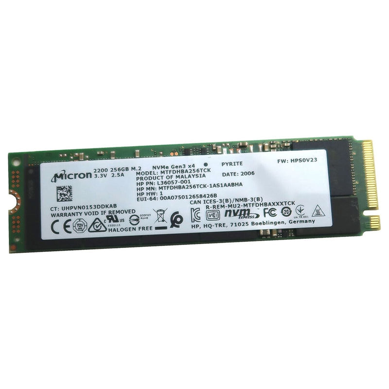 New Micron 2200S MTFDHBA256TCK 256GB M.2 2280 NVME PCI-EXPRESS 3.0 X4 SSD L36057-001
