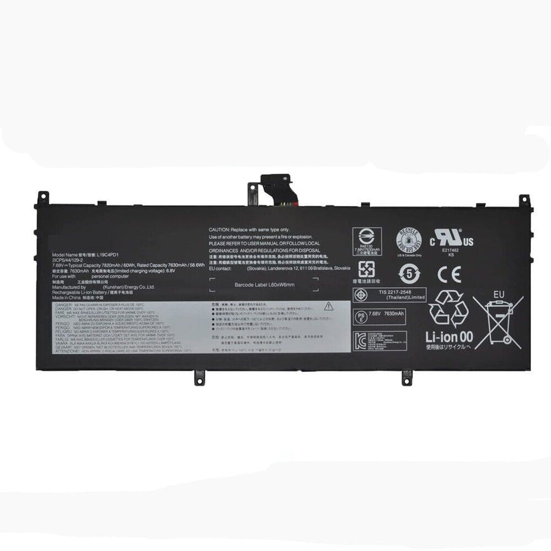 New Compatible Lenovo L19C4PD1 L19D4PD1 L19M4PD1 Battery 60WH