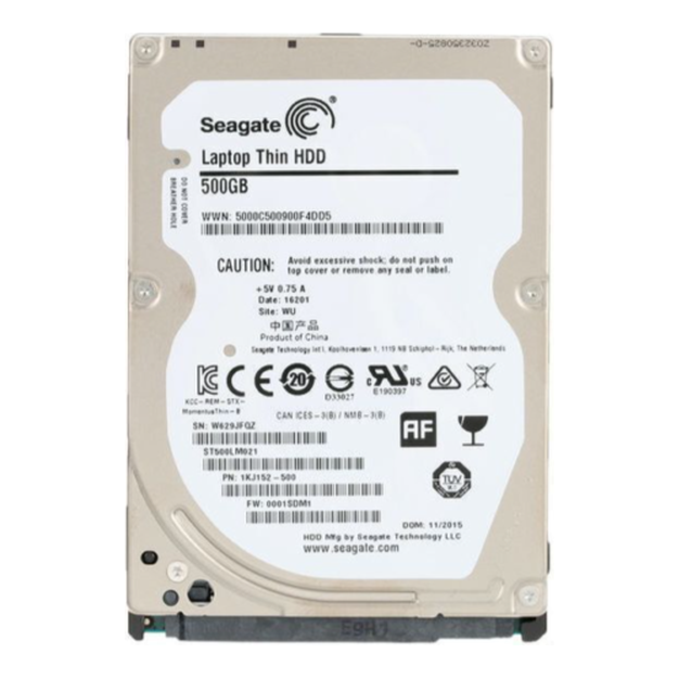 New Seagate Laptop Thin 500GB 2.5" SATA 6Gb/s Internal Hard Disk Drive HDD ST500LM021
