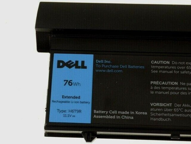 New Genuine Dell 0H6T9R 5WFK6 H6T9R Tablet Laptop Battery 76WH