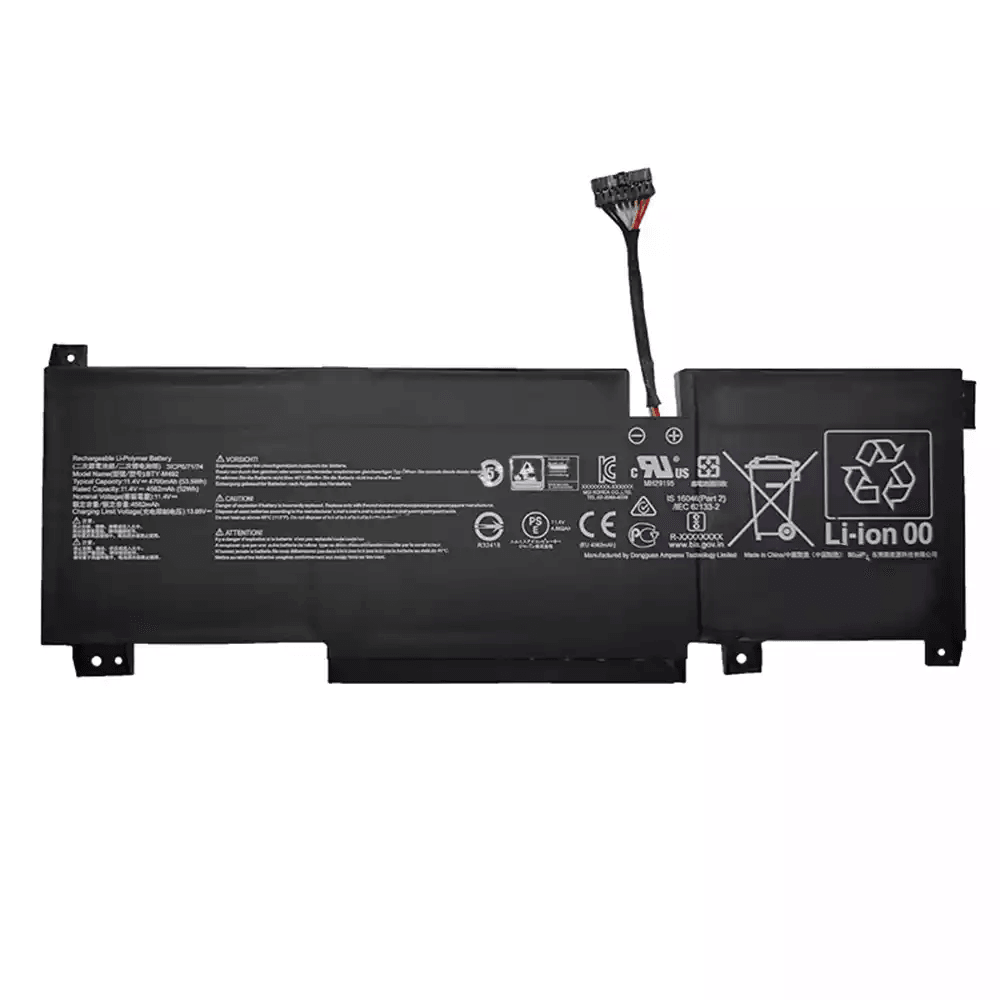 New Genuine MSI Pulse GL76 11UDK 11UEK Battery 53.5WH