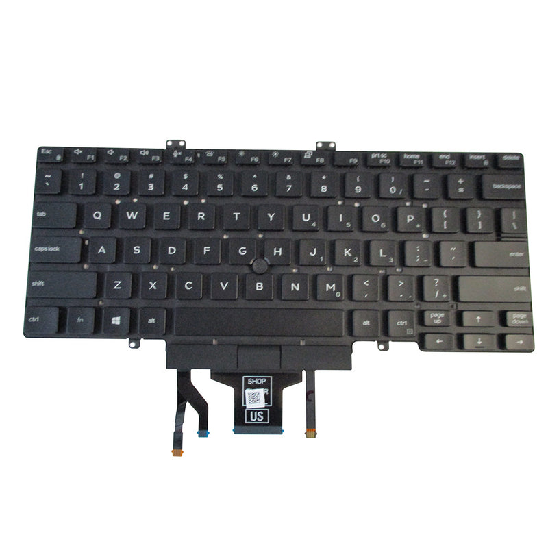 Dell Latitude 5400 5401 Backlit Dual Point Keyboard 3J9FC