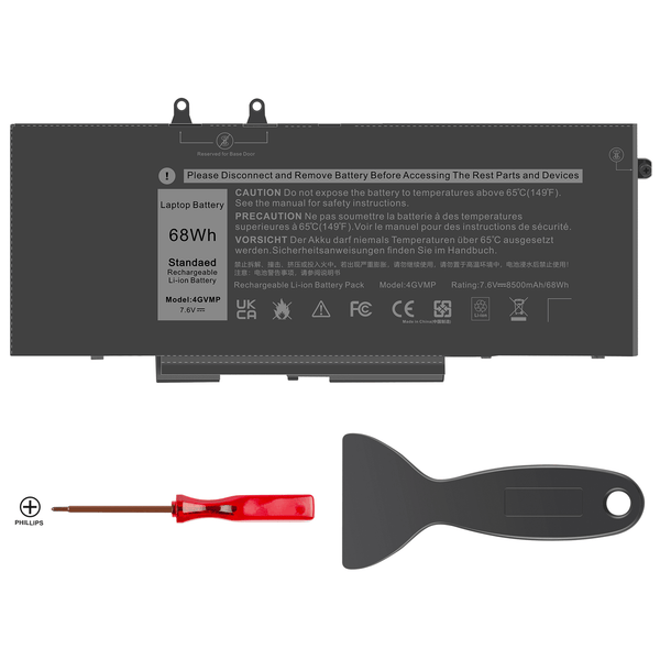 New Compatible Dell Latitude 5400 5500 Battery 68WH