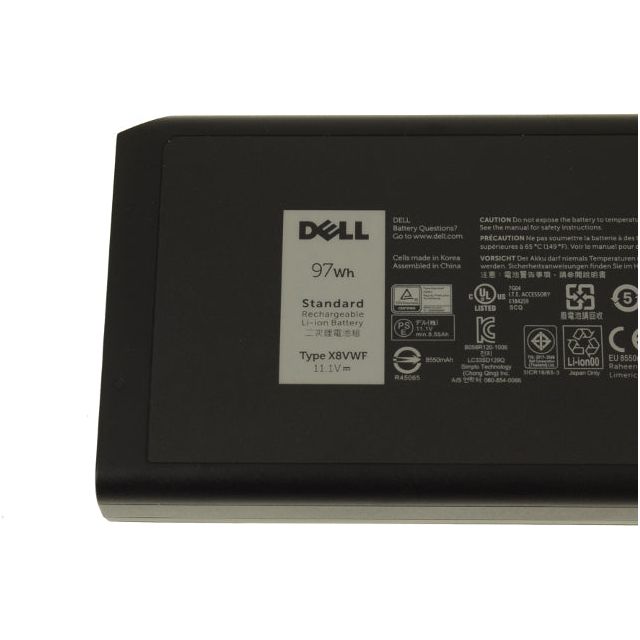 New Genuine Dell Latitude 0X8VWF VCWGN W11CK X8VWF Battery 97WH