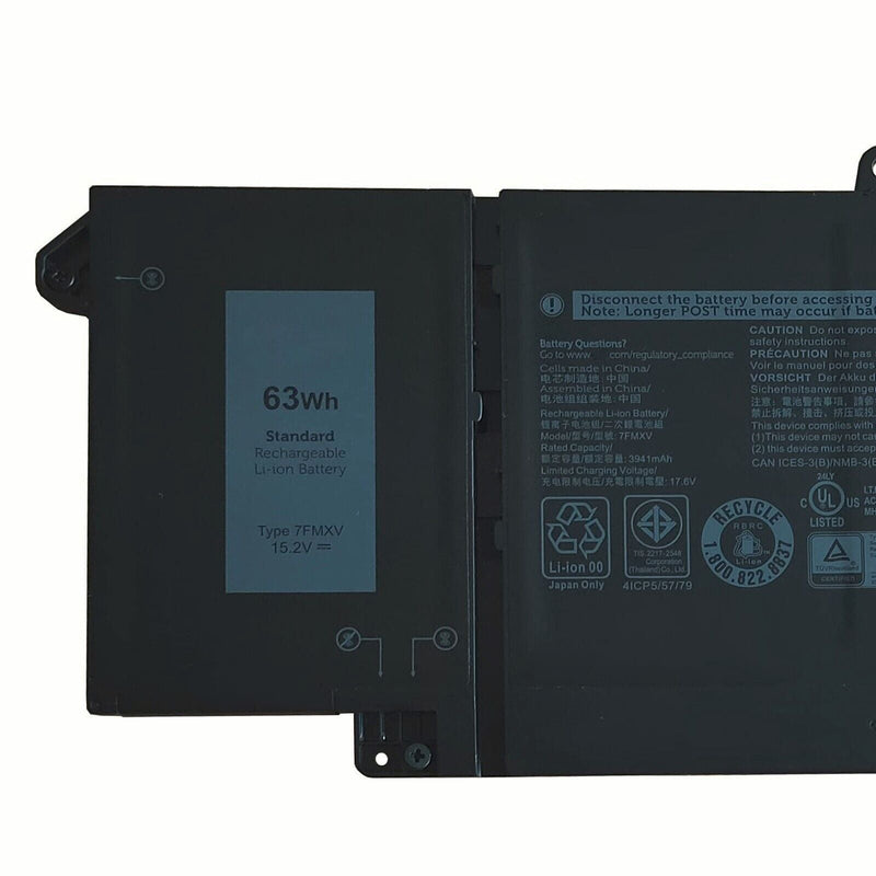 New Compatible Dell Latitude 7320 7420 7520 Battery 42WH