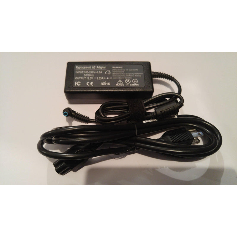 New 65W AC Adapter Charger 19.5V 3.33A For HP Pavilion Laptop With Blue Tip