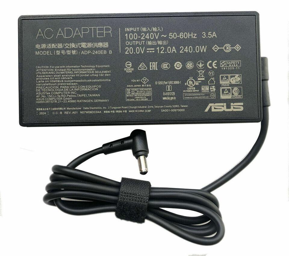 New Genuine Asus ROG Strix G15 G513QM G513QM-ES74 G513QM-ES94 G513QR G513QR-ES96 AC Adapter Charger 240W