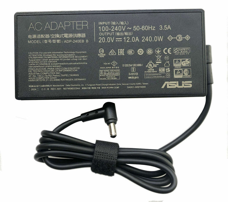 New Genuine Asus ZenBook Pro Duo 15 OLED UX582 UX582LR AC Adapter Charger 240W