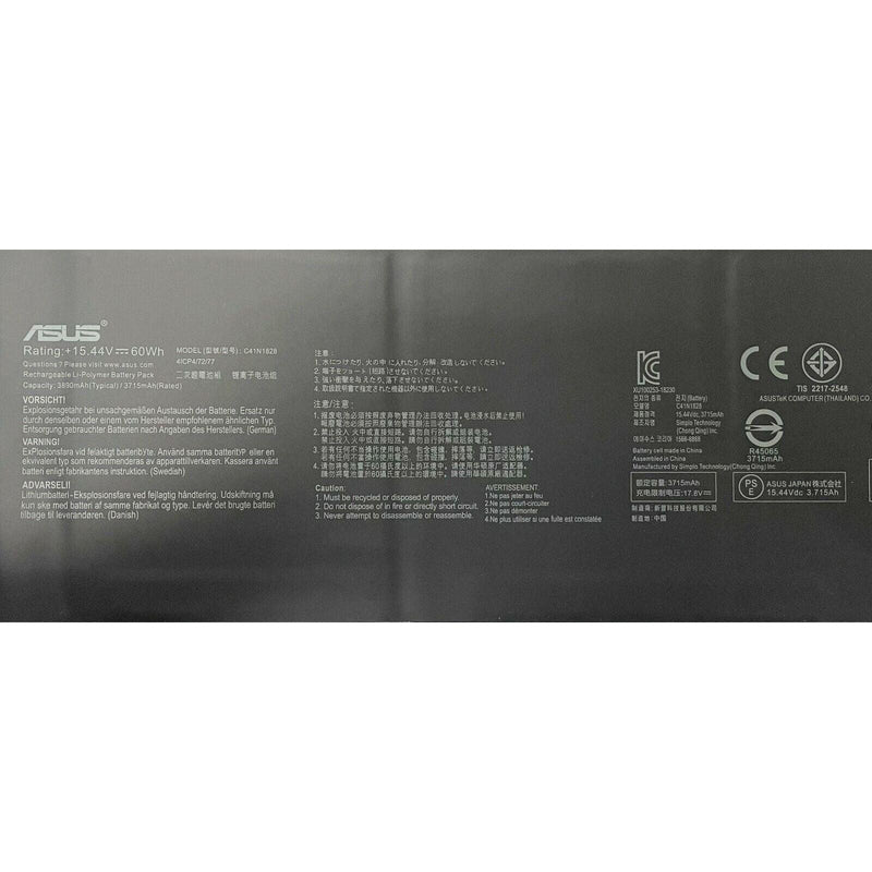 New Genuine Asus ROG Zephyrus GX531GV GX531GW GX531GWR Battery 60WH