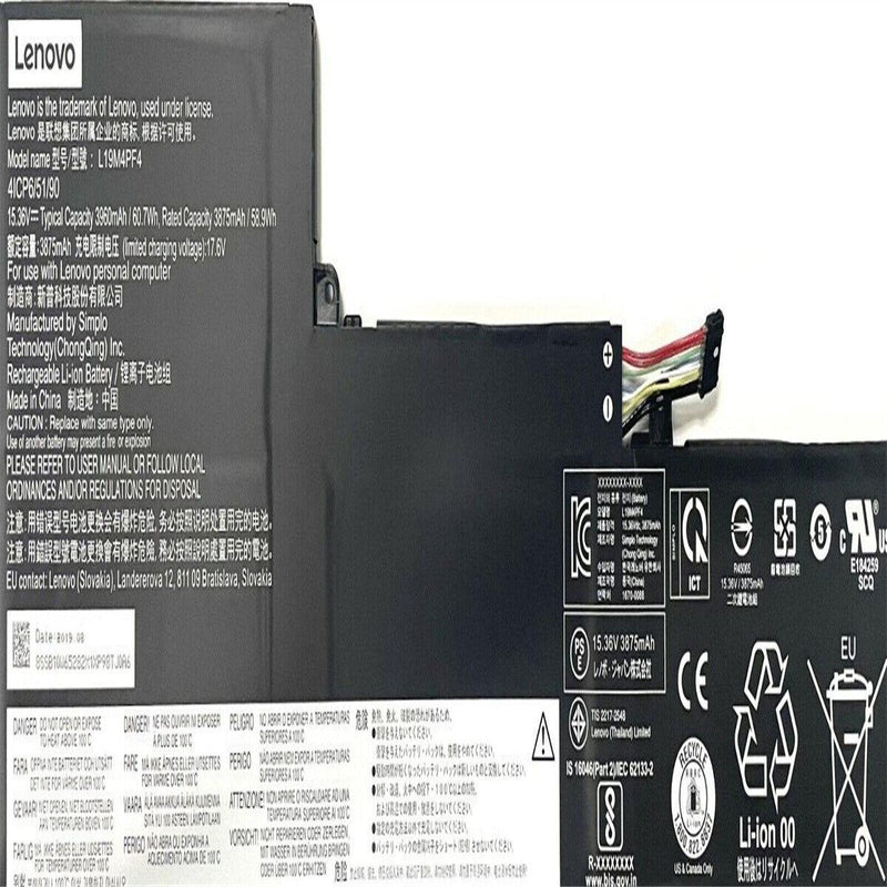 New Genuine Lenovo IdeaPad Slim 7 14ITL05 Battery 60.7WH