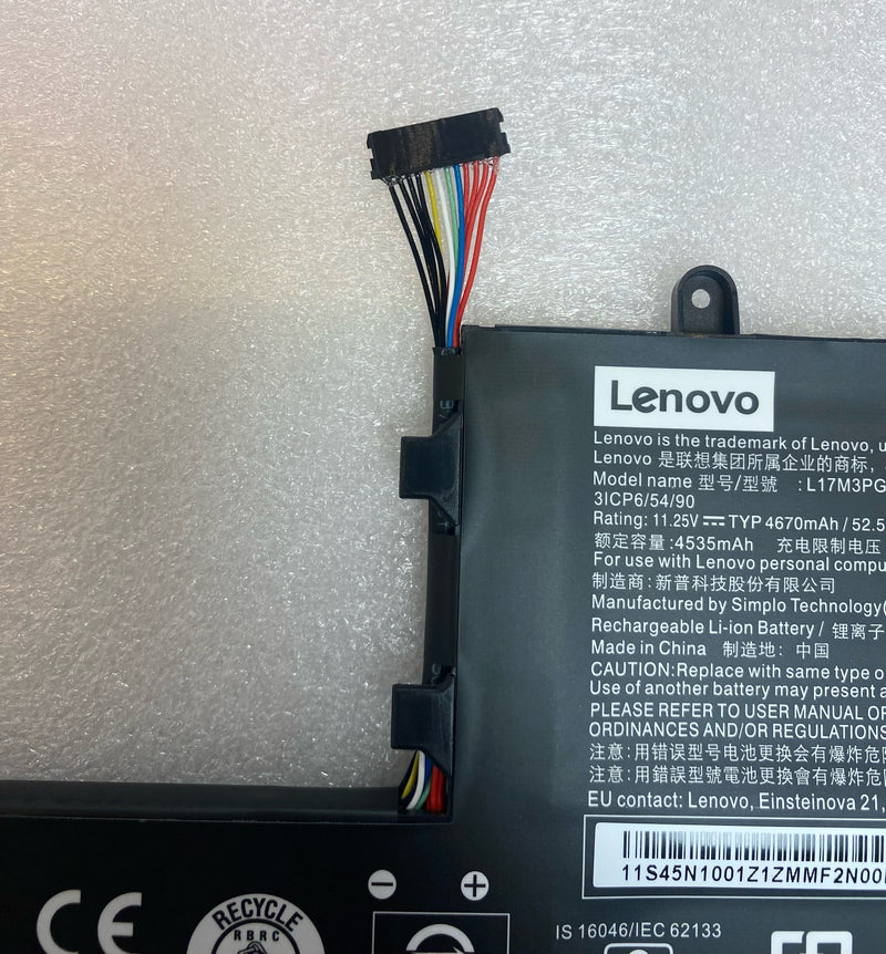 New Genuine Lenovo L17M3PG1 L17M3PG3 L17S3PG1 Battery 52.5Wh