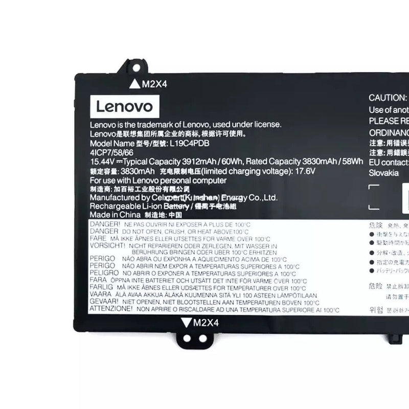 New Genuine Lenovo L19C4PDB L19M4PD5 Battery 60WH