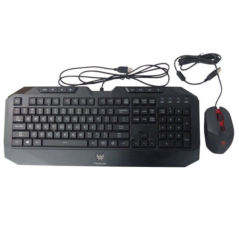 New Acer Predator Wired USB Keyboard & Mouse Set DKUSB1B0B7 DC1121101Q