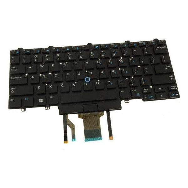 New Dell Latitude 5480 5490 5491 5495 7480 7490 US English Backlit Keyboard Dual Point