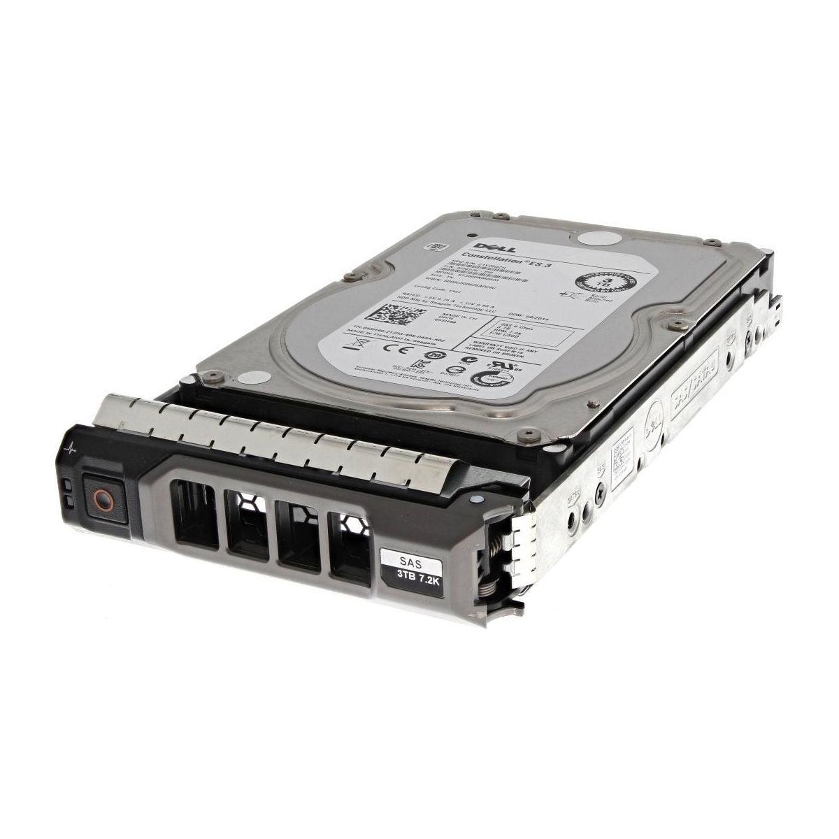 New Dell 3TB 7.2K RPM 6Gb/s 3.5" SAS Server HDD Hard Drive with Tray 55H49 055H49 ST3000NM0023