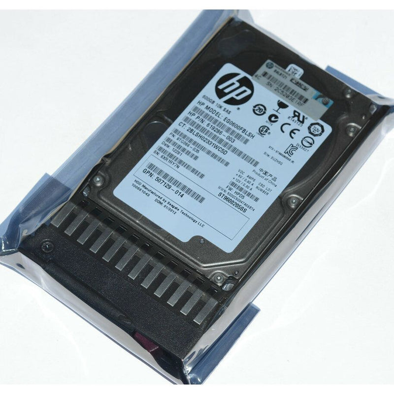 New HP 600GB 6G SAS 10K rpm SFF 2.5'' Enterprise Hard Drive With Tray 581311-001 581286-B21
