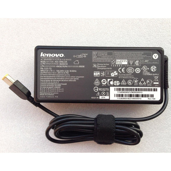 New Genuine Lenovo Y50 80DT 80EJ 20V 6.75A AC Adapter Charger 135W