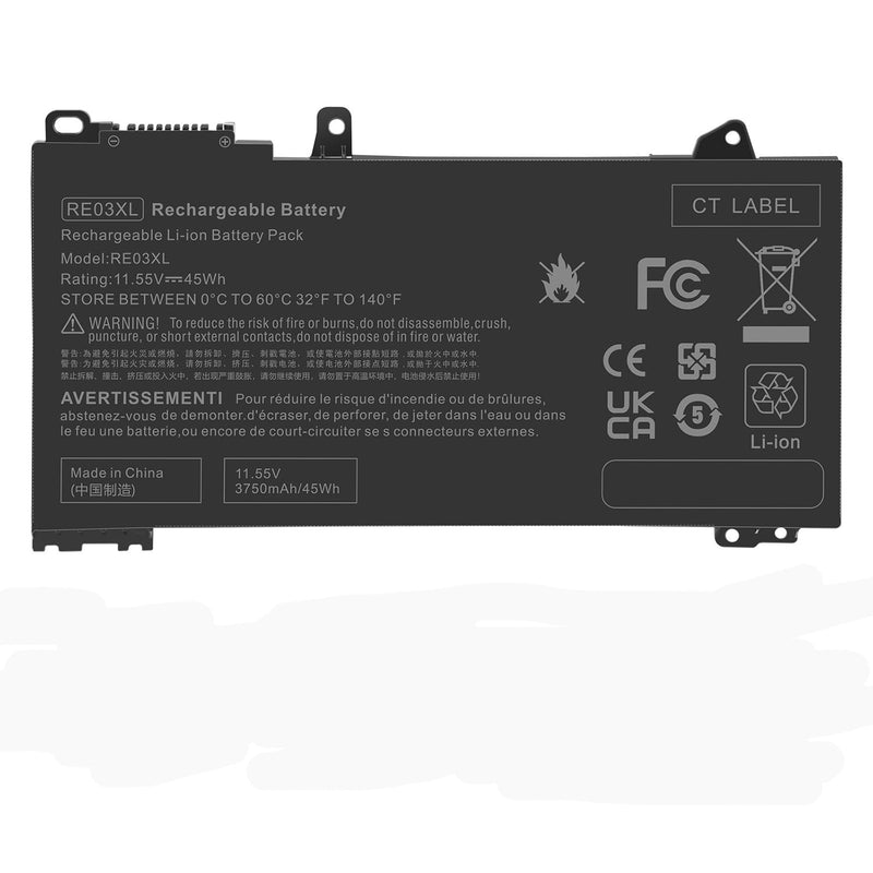 New Compatible HP HSTNN-0B1C HSTNN-DB9A HSTNN-UB7R RE03XL Battery 45WH