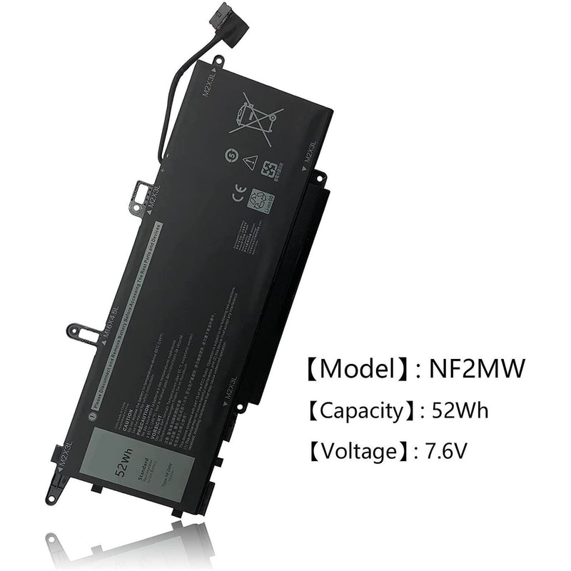New Compatible Dell Latitude 0NF2MW 85XM8 8W3YY NF2MW Battery 52WH