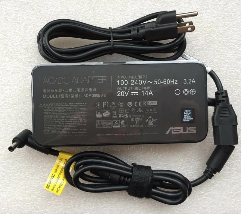 New Asus ROG Gaming Strix G16 G614J-U I7 13650HX RTX4050 280W 20V 14A Adapter