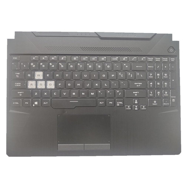 New Asus FX506 FA506 Series US English Palmrest Cover with Keyboard and Touchpad 3BBKXTAJN00