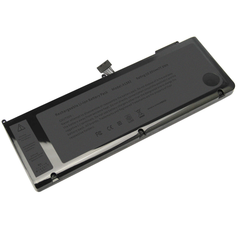 New Compatible Apple MacBook A1286 Late 2011 MD318LL/A MD322LL/A Battery 77.5WH