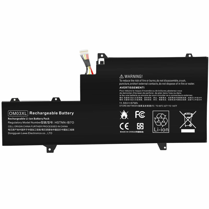 New Compatible HP X360 863167-171 863280-855 HSTNN-IB70 OM03057XL OM03XL Battery 57WH