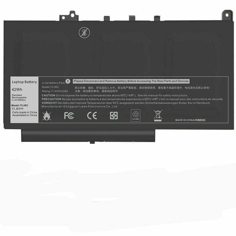 New Compatible Dell Latitude E7270 E7470 Battery 42WH