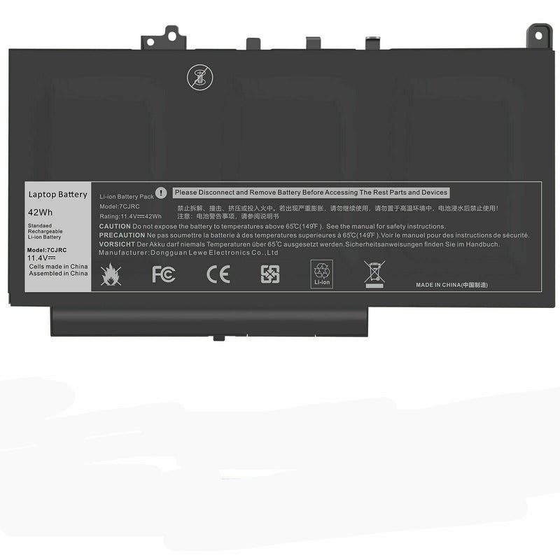 New Compatible Dell 07CJRC 21X15 7CJRC KNM09 V6VMN Battery 42WH