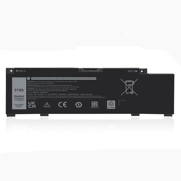 New Compatible Dell 0266J9 0M4GWP 0PN1VN 266J9 M4GWP PN1VN  Battery 51WH