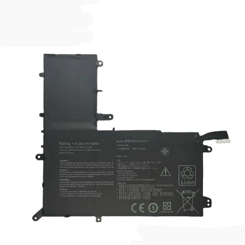 New Compatible Asus ZenBook Flip 0B200-03070200 B41N1827 Battery 56WH