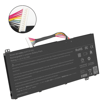 New Compatible Acer Aspire VN7-592 VN7-592G VN7-792G-50N1 VN7-792G-79KE VN7-591G-51SS Battery 52.5WH