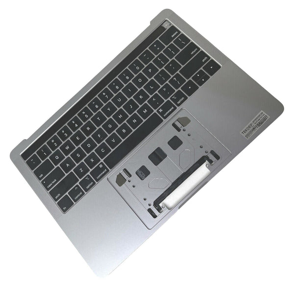 Apple MacBook Pro 13" A1989 2018 2019 Gray Palmrest Top Case Keyboard With Touch Bar Grade A 661-13159