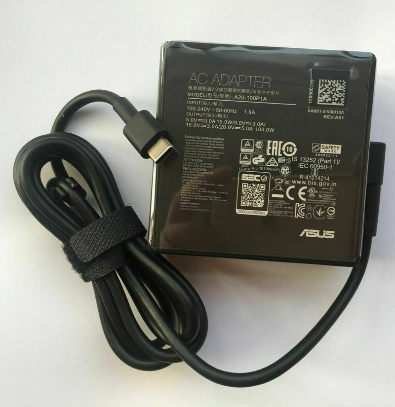 New Original Asus 100W Type-C Cord/Charger ROG Flow X13 GV301QH-XS98B A20-100P1A