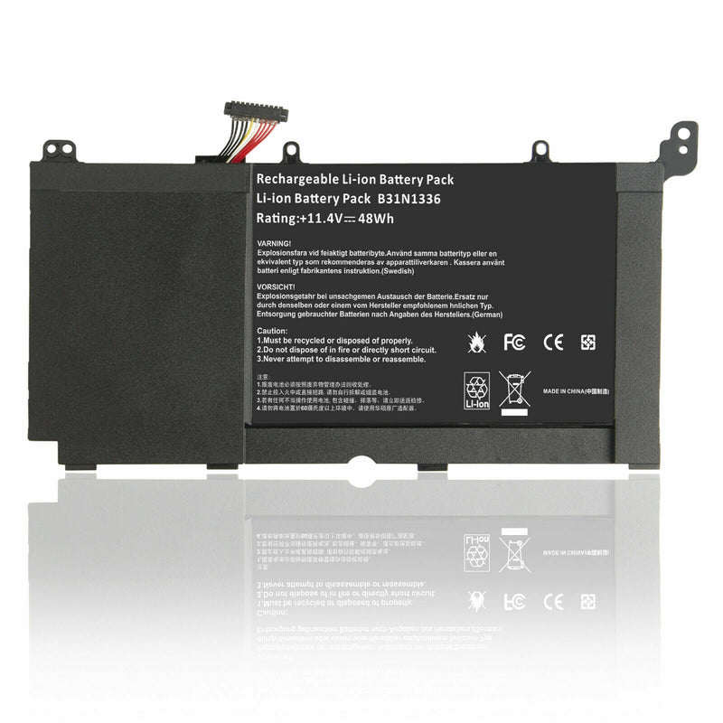 New Compatible Asus Vivobook 0B200-00450500 A42-S551 B31N1336 C31-S551 Battery 48WH